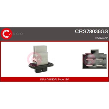 Resitencia, ventilador habitáculo - CASCO CRS78036GS