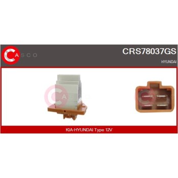 Resitencia, ventilador habitáculo - CASCO CRS78037GS