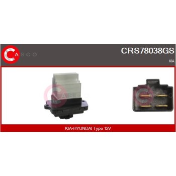 Resitencia, ventilador habitáculo - CASCO CRS78038GS