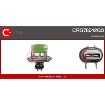 Resistencia en serie, electromotor de ventilador - CASCO CRS78042GS