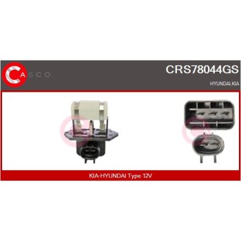 Resistencia en serie, electromotor de ventilador - CASCO CRS78044GS