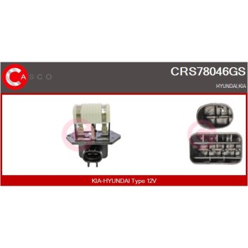 Resistencia en serie, electromotor de ventilador - CASCO CRS78046GS