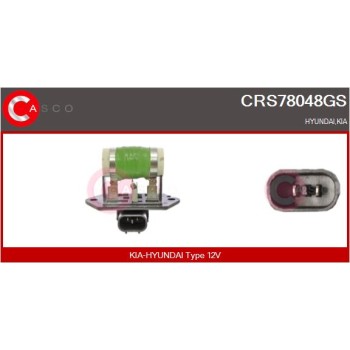 Resistencia en serie, electromotor de ventilador - CASCO CRS78048GS