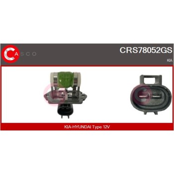 Resistencia en serie, electromotor de ventilador - CASCO CRS78052GS