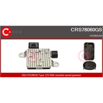 Resistencia en serie, electromotor de ventilador - CASCO CRS78060GS