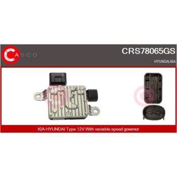 Resistencia en serie, electromotor de ventilador - CASCO CRS78065GS
