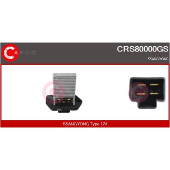 Resitencia, ventilador habitáculo - CASCO CRS80000GS
