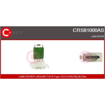 Resitencia, ventilador habitáculo - CASCO CRS81000AS