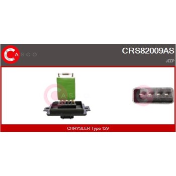 Resitencia, ventilador habitáculo - CASCO CRS82009AS