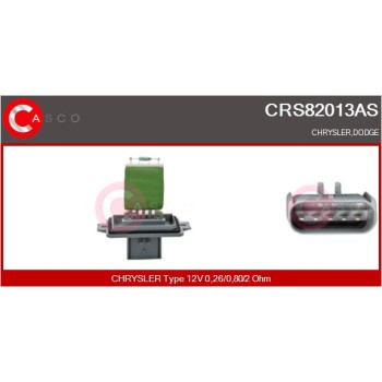 Resitencia, ventilador habitáculo - CASCO CRS82013AS