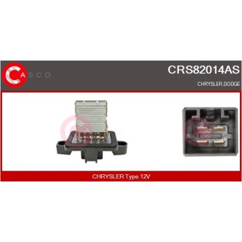 Resitencia, ventilador habitáculo - CASCO CRS82014AS