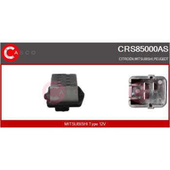 Resitencia, ventilador habitáculo - CASCO CRS85000AS