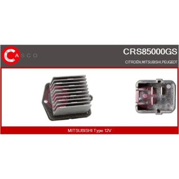 Resitencia, ventilador habitáculo - CASCO CRS85000GS