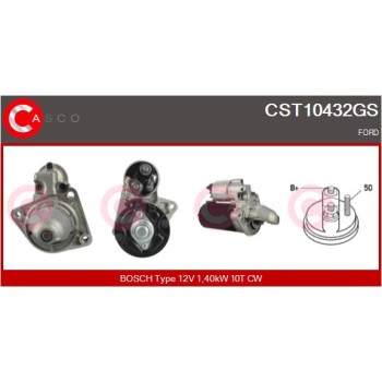 Motor de arranque - CASCO CST10432GS