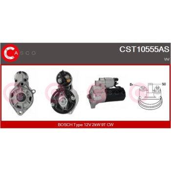 Motor de arranque - CASCO CST10555AS