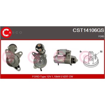 Motor de arranque - CASCO CST14106GS