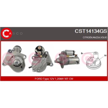 Motor de arranque - CASCO CST14134GS