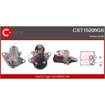 Motor de arranque - CASCO CST15205GS