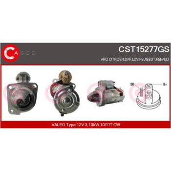 Motor de arranque - CASCO CST15277GS