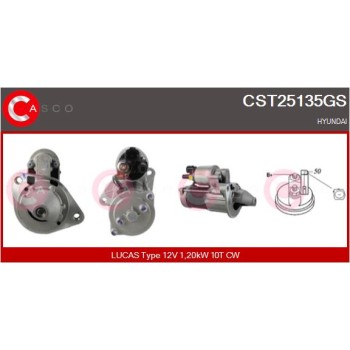 Motor de arranque - CASCO CST25135GS