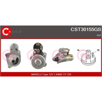 Motor de arranque - CASCO CST30155GS