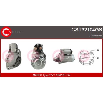 Motor de arranque - CASCO CST32104GS