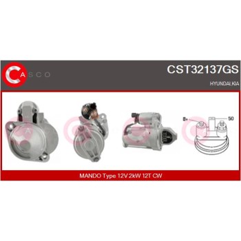 Motor de arranque - CASCO CST32137GS