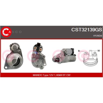 Motor de arranque - CASCO CST32139GS