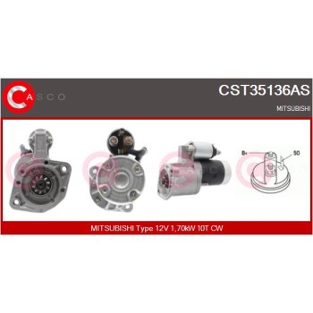 Motor de arranque - CASCO CST35136AS