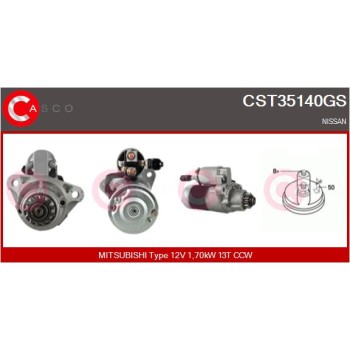 Motor de arranque - CASCO CST35140GS