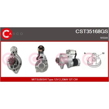 Motor de arranque - CASCO CST35168GS