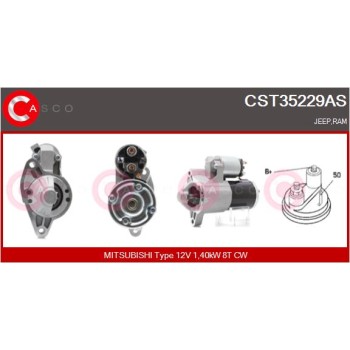 Motor de arranque - CASCO CST35229AS