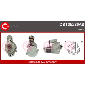 Motor de arranque - CASCO CST35236AS