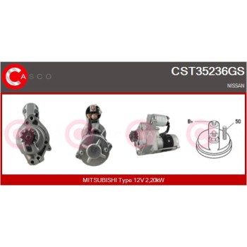 Motor de arranque - CASCO CST35236GS