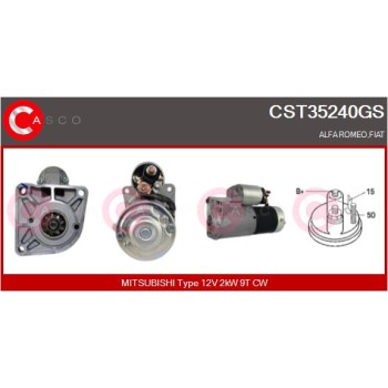 Motor de arranque - CASCO CST35240GS