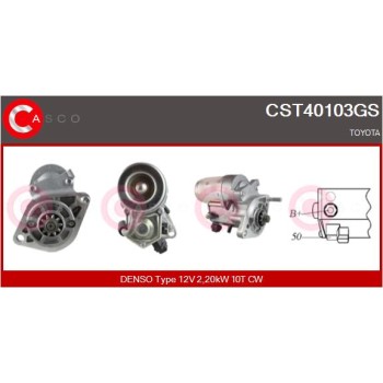 Motor de arranque - CASCO CST40103GS