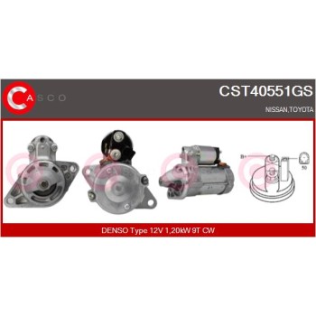 Motor de arranque - CASCO CST40551GS