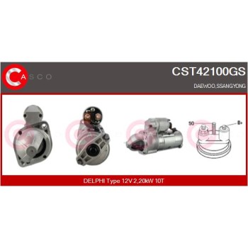 Motor de arranque - CASCO CST42100GS