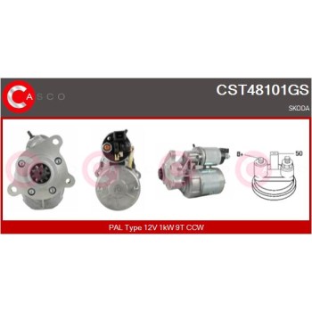 Motor de arranque - CASCO CST48101GS
