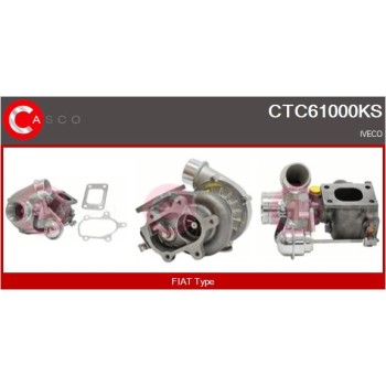 Turbocompresor, sobrealimentación - CASCO CTC61000KS