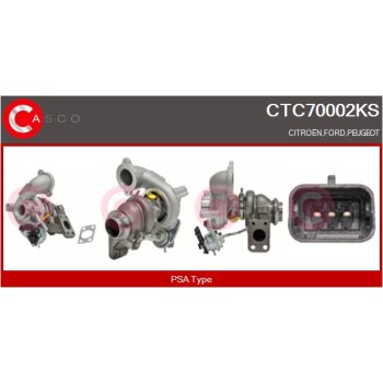 Turbocompresor, sobrealimentación - CASCO CTC70002KS