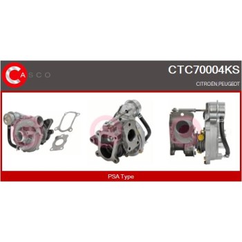 Turbocompresor, sobrealimentación - CASCO CTC70004KS