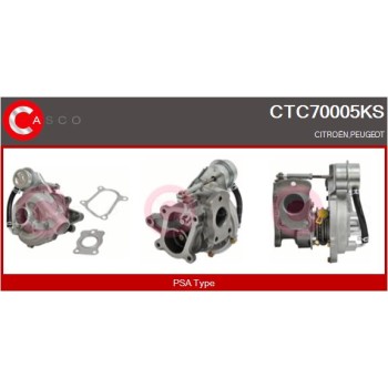Turbocompresor, sobrealimentación - CASCO CTC70005KS