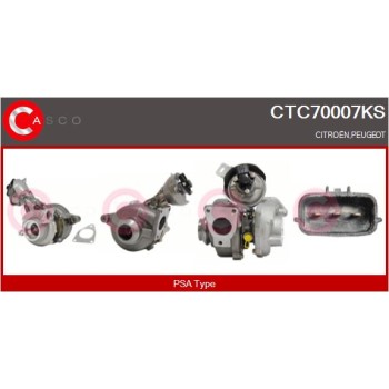 Turbocompresor, sobrealimentación - CASCO CTC70007KS