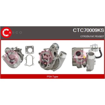 Turbocompresor, sobrealimentación - CASCO CTC70009KS