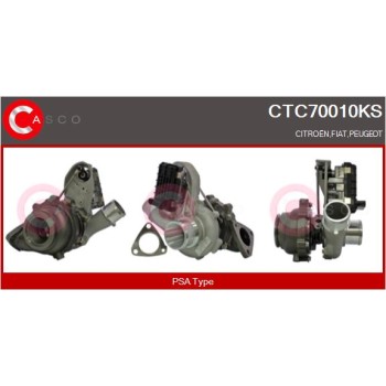 Turbocompresor, sobrealimentación - CASCO CTC70010KS