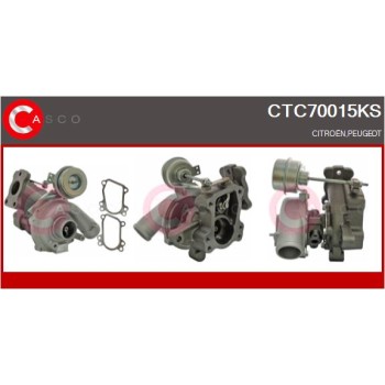 Turbocompresor, sobrealimentación - CASCO CTC70015KS
