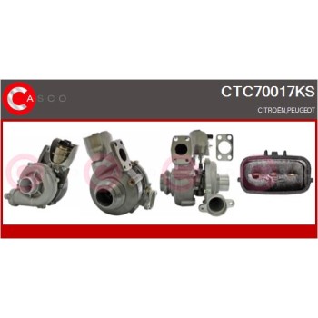 Turbocompresor, sobrealimentación - CASCO CTC70017KS