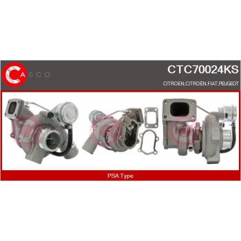 Turbocompresor, sobrealimentación - CASCO CTC70024KS