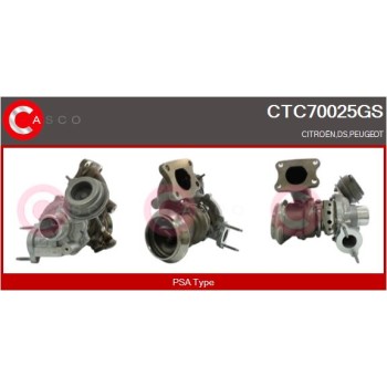 Turbocompresor, sobrealimentación - CASCO CTC70025GS